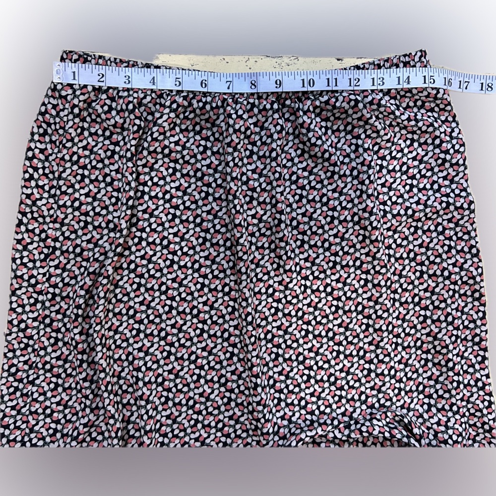 Max Studio High-Low Floral Print Boho Prairie Western Ruffle Midi Skirt. Size L - Picture 5 of 8